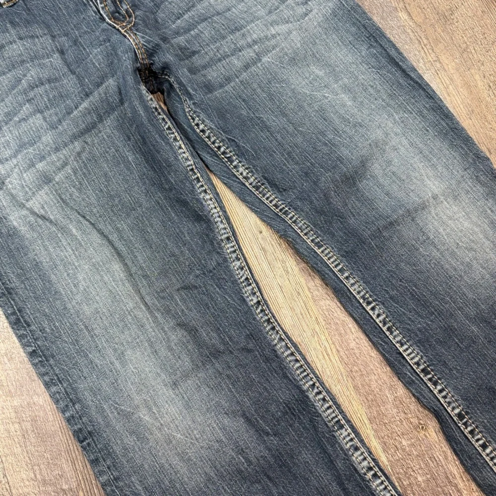 Silver Jeans Zac Relaxed Straight Leg Jeans Mens 38x34 Medium Wash Denim Western